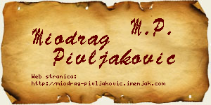 Miodrag Pivljaković vizit kartica